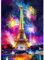 BOWETILE Diamond Painting Landschaft, Eiffelturm-Diamond-Art-Malerei-Sets für Erwachsene, Komplette Strassbilder Nachtlandschaft-Bilder mit Strasssteinen für Anfänger, Wandschmuck für Zuhause 30x40 cm