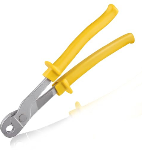 SPEEDWOX J-Clip Pliers Heavy Duty Cage Building J-Clips Pliers Cage Hook Plier Wire Cage Clips with Anti-Slip Comfortable Grip Straight Nose J-Plier for Building Rabbit Cages Coops