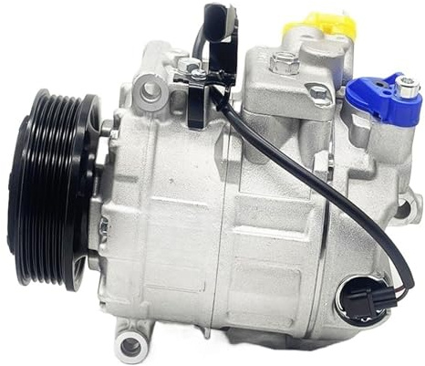 Compresor de Aire Acondicionado para Coche Compatible con VW, Volkswagen Transporter T5, Multivan, Amarok 7E0820803, 7E0820803F, 7E0820803J, 7E0820803A