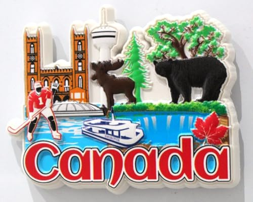 3D-Kühlschrankmagnet, Kanada, Reisegeschenk, Urlaubsdekoration, Toronto, Vancouver, Urlaub