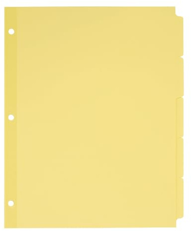 Avery 11501 Schreib- und Löschpapier-Trennblätter, 5 Taben, 36 Stück
