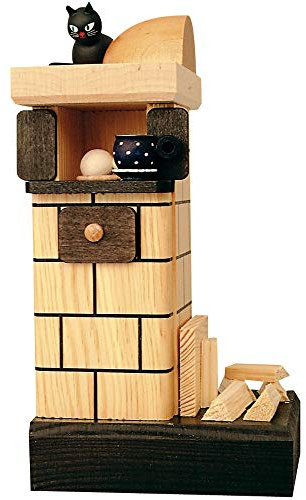 KWO Olbernhau 75807 Kachelofen, mit Holz, 21 cm, Natur-rauchend