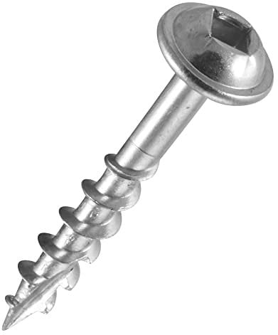 TREND Vite con foro a tasca grossa No.7/8 x 30 mm, viti per legno autofilettanti con attacco quadro a filettatura grossa, PH/7X30/500C, Confezione da 500