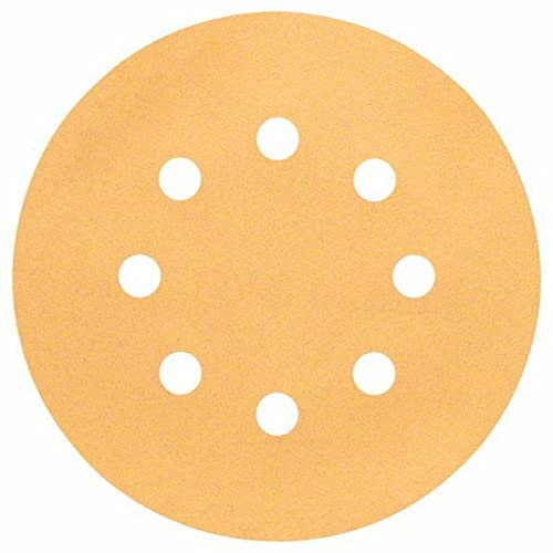Bosch Professional Schleifblatt für Exzenterschleifer Holz und Farbe (50 Stück, Ø 125 mm, Körnung 40, C470), Blau