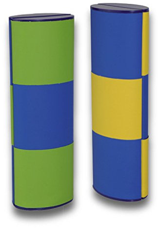 Lifestyle-Optik Zauberetui Brillenetui Logic MEDIUM LANG Bicolor 14113 mit Farbwechsel in grün-blau/gelb-blau 180 Grad drehbar