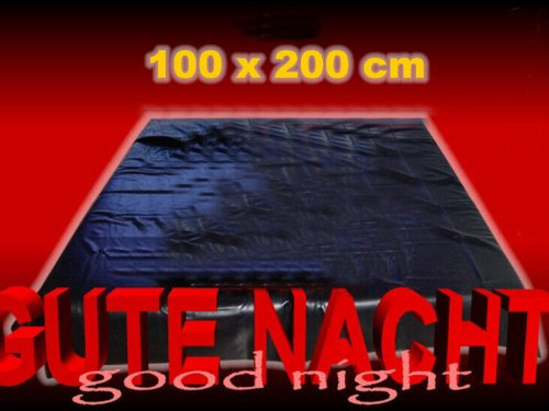 Latex Laken - SCHWARZ - 200 x 100 cm