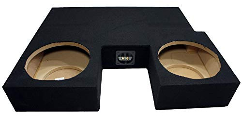 American Sound Connection ASC Dual 10 Subwoofer Custom Fit Sub Box Unloaded Speaker Enclosure intended for Toyota Tundra Double Cab Truck 2007-2013
