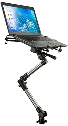 Mount-It! Auto Laptop-Halterung, Notebook Tablet-Halterung für Nutzfahrzeuge, LKWs, passend für iPad und andere Tablet-Computer, Robustes Design mit voll beweglicher Ablage