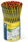 STAEDTLER Bleistift Noris (hohe Bruchfestigkeit, ergonomische Dreikantform, rutschfeste Soft-Oberfläche, Wopex-Material, Härtegrad HB, Köcherpackung, 183-HBKP72ST)