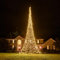 Fairybell LED-Weihnachtsbaum für draussen - 10 Meter - 2000 LEDs - Weihnachtsbaum im Fahnenmast - Warmweiss - Geeignet für vorhandene Fahnenmasten