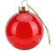 Weihnachtskugeln aus Glas, rund, 6 cm, Rot, transparent, 12 Stück