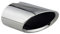 L&P A310 Auspuffblende Endrohrblende Oval Edelstahl poliert Chrom kompatibel mit 3er e90 e91 e92 e93 LCI Facelift Silber Plug Play Auspuff Blende Endrohr OEM 18307618463 18302163710 18307618464