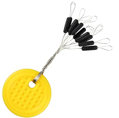 FTM Trout Zylindrischer Stopper, 10 Gummipuffer für Forellenangeln