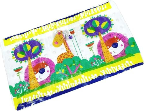 Home Flair Kids Ducks Non Slip Bath Mat With 120 Suction Cups