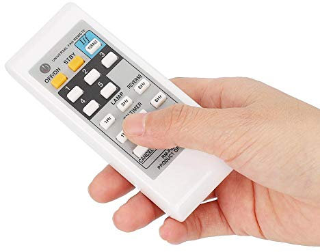 Wendry Control Remoto del Ventilador, ABS Blanco Control Remoto Universal del Ventilador eléctrico Controlador Duradero para KDK ELMARK, fabricación Profesional, Resistente al Desgaste, Duradero
