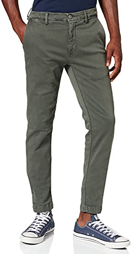 Replay Herren Chino Zeumar Slim-Fit Hyperflex X-Lite mit Stretch, Military Green 030 (Grün), 30W / 34L