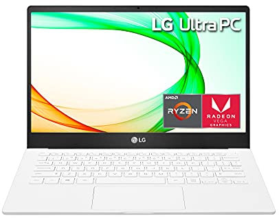 LG Ultra PC 13U70P - 13 Full HD (1920 x 108) IPS ultra-leggero, CPU Ryzen 5 4500U, grafica AMD Radeon, 8 GB RAM, 256 GB SSD, batteria 14,5 ore, bianco - 2021