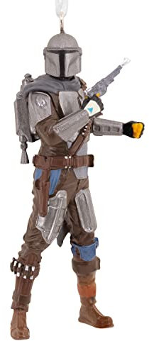 Hallmark Star Wars Sammelfigur The Mandalorian & Jet Pack Design, H 9.5 cm by W 4 cm by D 3.3 cm