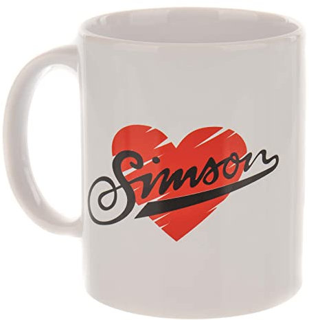 MZA TasseI love SIMSON Weiß