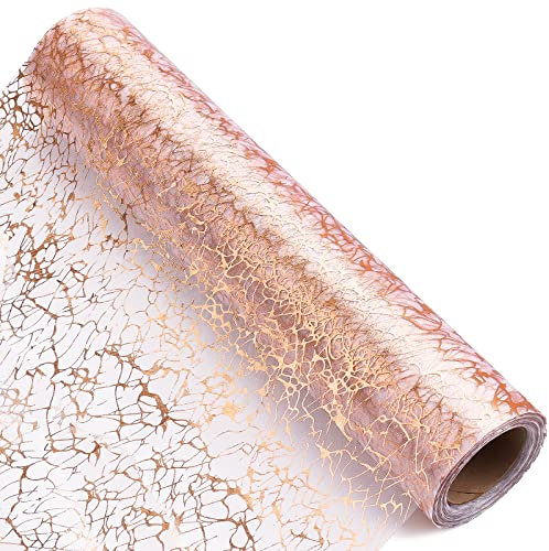 AIEX Tischläufer, Rolle für Tisch, 40,9 cm x 11 cm, Rosa, Gold, Tischläufer, Fanon, Geburtstag, Hochzeit, Valentinstag, Geburtstag, Babyparty, Weihnachten