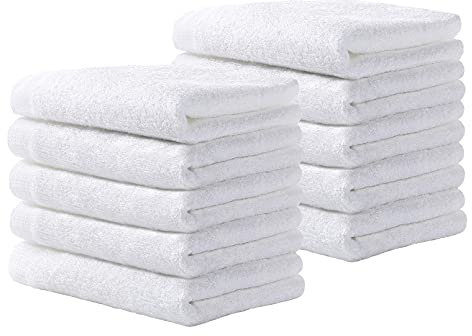 Yoofoss 10 Pièces Serviettes de Bébé Serviettes de Main 25x25 cm Fibre de Bambou Facial Lingettes Carre de Cuisine Absorption Instantanee Serviettes Multicolor Serviettes de Bain