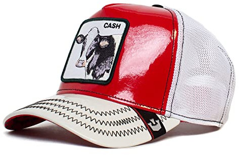 Goorin Bros. The Farm Unisex High Shine Patent Collection verstellbare Trucker-Kappe, Schwarz (Golden Calf), Einheitsgröße