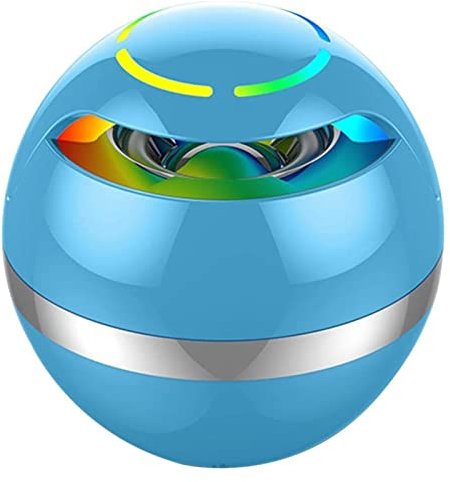 Altavoces Bluetooth inalámbricos portátiles con luz intermitente de colores Mostrar asistente inteligente AI Control de voz Compatible con tarjeta TF Jugar en casa Decoración de oficina Gadgets genial