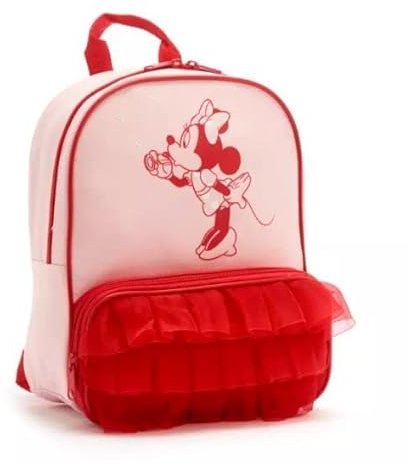 Official Minnie Mous Backpack For Girls Kids Red & Pink Minni Mouse