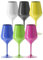 SPARKLERS CLUB Verre à Vin Wine Cocktail INCASSABLE Multicouleur 47cl - Lot de 6 - Verre en TRITAN, Réutilisable 350 Lavages, Prise en Main facile, Verre pour soirée et évènements