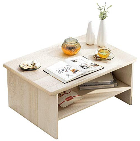 ANIFM Niedriger Tisch aus MDF, günstiger niedriger Tisch, einfacher niedriger Tisch, Mitteltisch, Innen-Couchtisch, Geschirr, Bett und Sofa, modisch/#2/60 cm * 40 cm * 31,5 cm, hergestellt in China