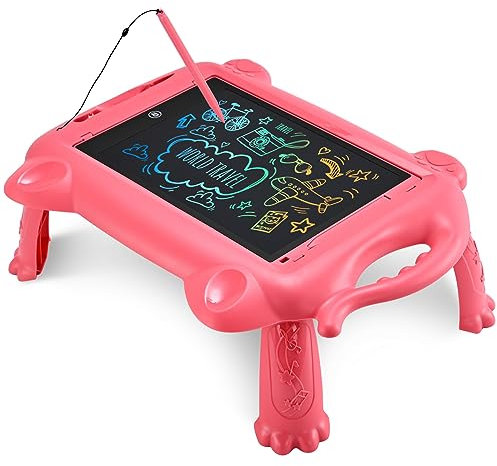 Drawing Pad with Legs,RaceGT Baby Toys for 1 2 3 4 5 6 7 Year Old Boy Girls Children Christmas Presents 12Inch LCD Drawing Tablet for Kids Magnetic Drawing Board Etch a Sketch Pad for Kids Gifts