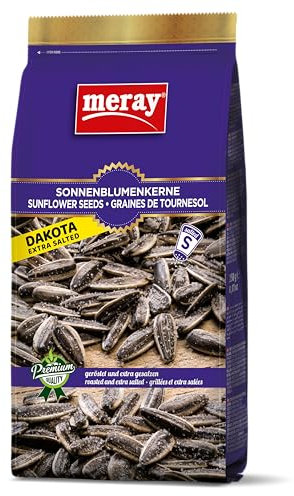 MERAY Graines de tournesol Dakota grillées et extra salées 250g