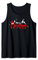 Rentier Weihnachtsmann Hut Zapfen Merry Christmas Tank Top