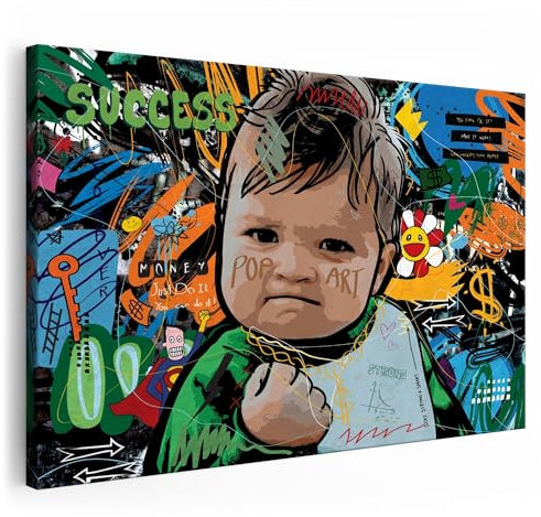 Artmazing | Erfolg Bild bunt | Bild Erfolg | S-Art Bilder | Erfolg Bilder Modern | Coole Wandbilder Wohnzimmer | Wandbild Erfolg Deko XXL | Bild Leinwand XXL | Erfolg Bilder Wand