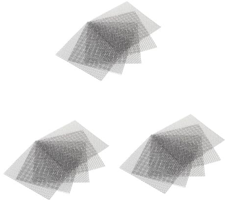 MERRYHAPY 3sets Stahldrahtgeflecht-pad Moosmatte 8x8cm Graspflanze Festes Netz Aquarium Festes Netz-pad Für Moosaquarium 10 Stück * 3