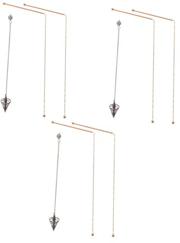 3 Ensembles tige de prospection en laiton équipement paranormal bâtons de sourcier spirituel baguettes de sourcier en laiton de sourcier équipement fantôme JECOMPRIS