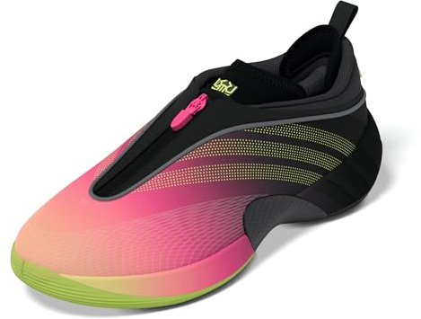 Adidas Unisex-Adult D.O.N Issue 7 Basketball, Aurora Black/Lucid Pink/Yellow, 7
