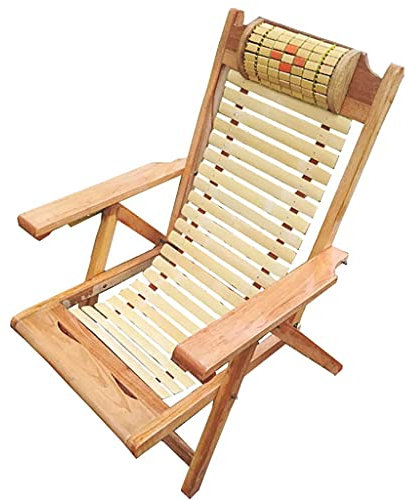 OLSKFUH Bambus-Camping-Strandliege, Bequemer Gartenliegestuhl Für Alte Männer, Faule Schlaf-Sonnenliege, Tragbare Liegestühle Für Den Pool, Außenbereich, Hof, Strand, Tragb,Style 1