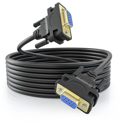 OIKWAN DB9 RS232 Cavo seriale femmina a femmina, cavo crossover a 9 pin rs-22-3 per comunicazioni dati