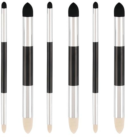 6Pcs Artist Blending Stumps, 2 Sizes Double-Headed Pastel Blending Pencil, Sponge Sketch Brush Blending Stump, Reusable Pencil Blender, for Drawing, for School Students Beginners Artists