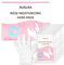 AUSLKA Hand Mask Moisturizing Glove 6 Pairs, Hand Care Moisturizing Gloves with Shea Butter, Hydrating Masks for Dry& Dead Skin, Men Women (Rose)