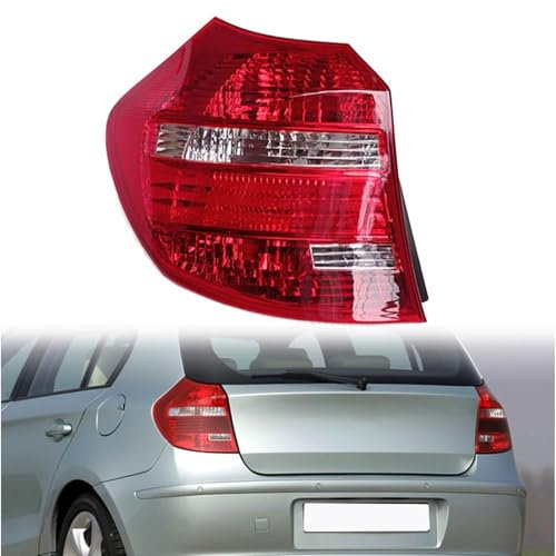 SCMDNOZ Auto Rückleuchten für BMW 1 Series Hatchback E87 2004-2007 2008 2009 2010 2011, Links Rechts Bremslichter Heckleuchten Rücklicht-Komplettsets Ersatz Zubehör,Left