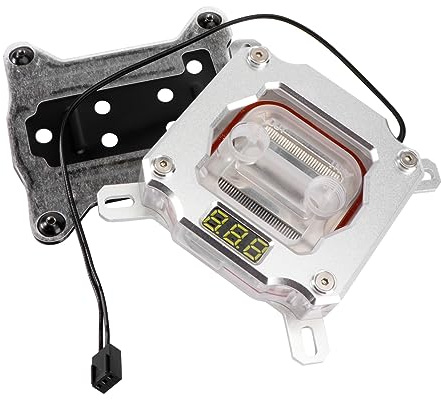 POPETPOP Cpu Water Block Digital Temp Display Cpu Cooler Water Cooling Motherboard Synchronization
