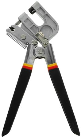 POPETPOP Stahl Crimper Zange Mit Punch Lock Lochzange Für Metallprofile Und Ständer Crimpschlosswerkzeug Für Trockenbauwände Einhändige Kielbefestigungszange Mit Rutschfestem Griff