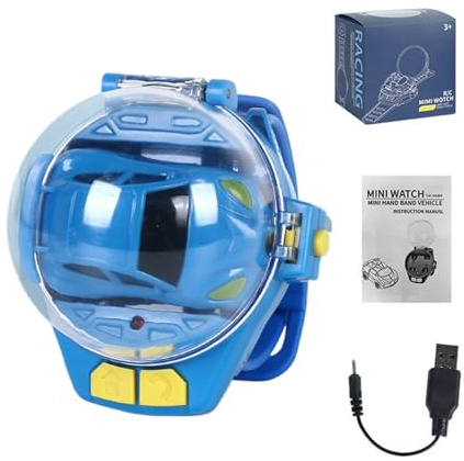 Uhr-Fernsteuerungsauto – Kinder Rennspielzeug, 2.4-GHz Cartoon-RC-Auto, Handgelenksteuerung | Für jungens Mädchen Teenager, Outdoor Indoor Rennen, geschenkide Geburtstag Weihnachten Party Favor