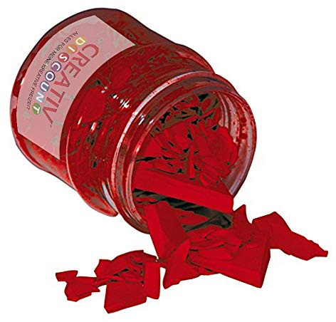 CREATIV DISCOUNT ® Candela Kerzen-Färbewachs, 20g, Dunkelrot