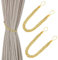 Hand Knitting Curtains Tied Rope Simple Type Curtain Tie Backs and Accessories (Yellow)