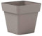Ve.Ca Veneta Casalinghi VASO QUADRATO FIORIERA QUADRATA plastica forte CON RUOTE 34 CM COLORE BIANCO Modello Cleo AMDGarden