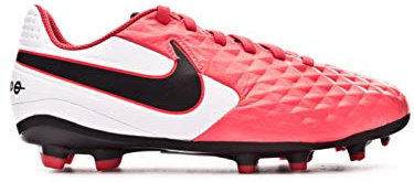 Nike Legend 8 Academy Fg/Mg Futsal-Schuh, Laser Crimson/Black-White, 28.5 EU