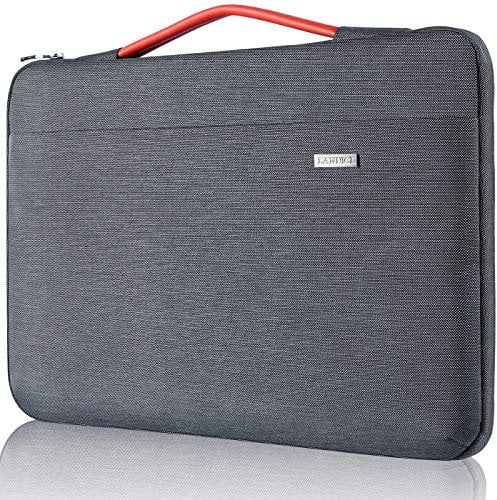 LANDICI Laptop Case Sleeve 13 13.3 Inch with Handle, 360°Protective Waterproof Computer Cover Bag for MacBook Air 13 M1/M2/M3, MacBook Pro 13, Ipad Pro 13 2024, Grey